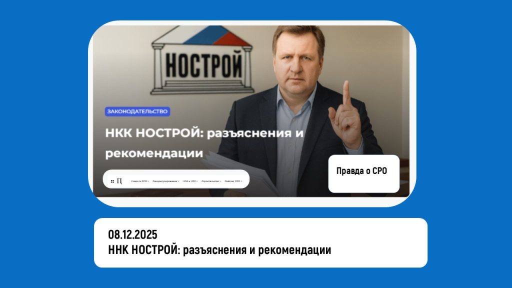 НКК НОСТРОЙ: разъяснения и рекомендации