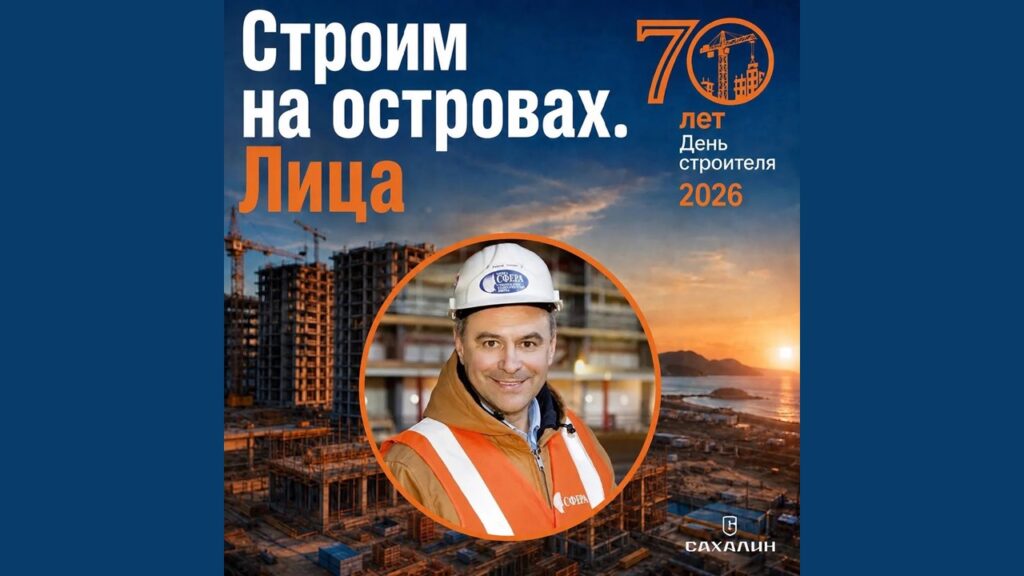 В рубрике «Строим Сахалин. Лица» генеральный директор СКФ «Сфера» Андрей Залпин